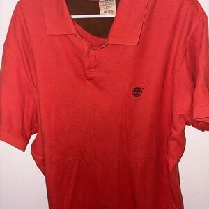 Timberland Men's orange  Polo Shirt